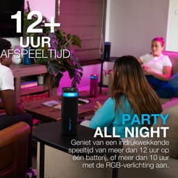 JLab Jbuds Bluetooth Speaker Draadloos - Draagbare Muziekbox - 12 uur Batterijduur - 30 Watt - Bass Boost - IPX6 Waterproof - Multipairing - Instelbare Party Lights - App Equalizer - Zwart — thumbnail 6
