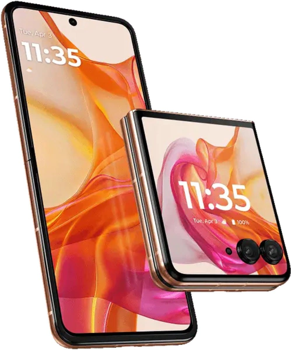 Motorola razr 50 ultra 17,5 cm (6.9") Dual SIM Android 14 5G USB Type-C 12 GB 512 GB 4000 mAh Groen, Perzik — afbeelding 1