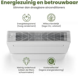 GreenAir DT12K – Monoblock airco zonder buitenunit – 3,5 kW - koeling en verwarming — thumbnail 5