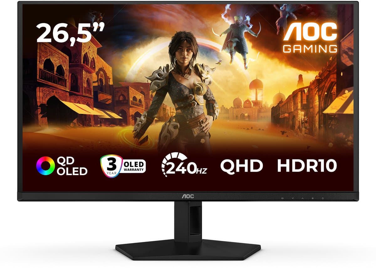 AOC G4 Q27G41ZDF - QHD OLED Gaming Monitor - 240hz - HDMI 2.0 - 27 inch — afbeelding 1