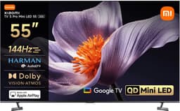 Xiaomi TV S Pro - 55 inch Mini LED TV - 4K Ultra HD - 144Hz Gaming - 1700 nits Helderheid - Dolby Vision & Atmos - Smart TV met Google TV — thumbnail 1