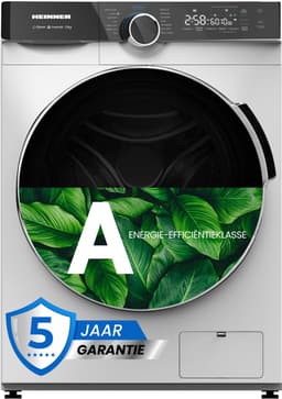 Heinner HWM-M1214IVKA+++ Wasmachine 12 kg – 1400 tpm – Inverter – Energieklasse A – 14 Programma’s – 15 min Snelprogramma – Stoomfunctie – Touchbediening – Wit – 5 Jaar Garantie — thumbnail 1