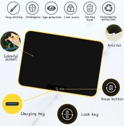 Eszenzics™ Tekentablet XXL - Extra groot 58cm - Kristalhelder - Digitaal Schrijftablet - Tablet kinderen - LCD scherm kleur - Oplaadbaar - Drukgevoelig tekenen — thumbnail 15