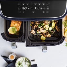 BK Supreme XXXL Airfryer 9L - PFAS vrij - dubbele mand 3L + 6L - met 4-delige grillset — thumbnail 5
