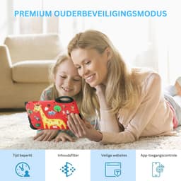 MKSS® Kindertablet Vanaf 3 Jaar - Tablet Kinderen - Kinderspeelgoed - Rood — thumbnail 3