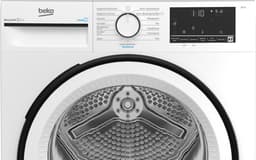 Beko B3T41230, Vrijstaand, Voorlader, Warmtepomp, Zwart, Wit, Draaiknop, Touch, Rechts — thumbnail 7