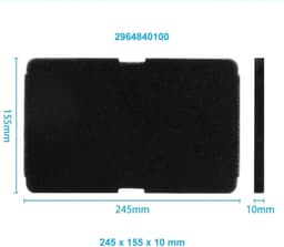 Fixem® - Geschikt voor Beko droger filter 2964840100 - Wasdroger filter - Spons filter - Filter voor droger- 245x155mm 3 stuks — thumbnail 6
