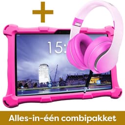 AngelTech Kinderpakket XL - Kindertablet XL + Kinderkoptelefoon - Combipakket - Kindertablet Vanaf 3 Jaar – Kinder Tablet – Kids Tablet - Tablet voor Kinderen - Roze — thumbnail 2