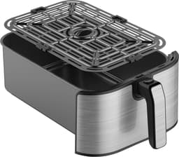 Inventum GF801HLDB Airfryer XXL - 8L - 7 programma's - 80-200 °C - Tot 6 personen - Zwart/RVS — thumbnail 3