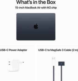 Apple Macbook Air (2023) MQKX3N/A - 15 inch - M2 - 512 GB - Middernacht — thumbnail 12