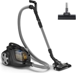Philips Stofzuiger zonder Zak XB9154/09 - Lang Snoer - Alle Vloertypen - Met HEPA 13 Allergiefilter - Bediening in Handvat - Incl 2 Extra Mondstukken - Zwart — thumbnail 12