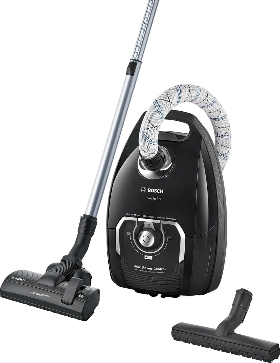 Bosch In'genius BGL8X329 Serie 8 - Stofzuiger met zak - 15 mtr bereik - Vacuum cleaner - HEPA13 - Zwart — afbeelding 1