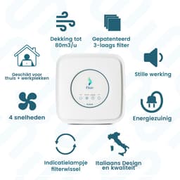 Filair® Luchtreiniger met HEPA H13 Luchtfilter - Air Purifier tegen Allergie, Hooikoorts, Stof, Rook & Huisstofmijt - Stil <30dB met Timer - Luchtzuiveraar Slaapkamer & Woonkamer - Lucht Reiniger + Clean Filter voor Luchtkwaliteit - Wit — thumbnail 4