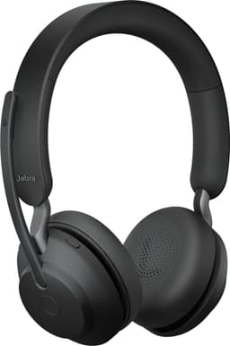 Jabra Evolve2 65 UC Stereo Headset USB-A - UC-gecertificeerd (Zoom, Google Hangout, Avaya, Mitel ...) - Incl. Laadstandaard - Zwart — thumbnail 4