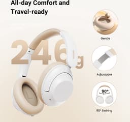 UGREEN HP202 HiTune Max5 Hybrid ANC Draadloze Koptelefoon Bluetooth 5.0 Wit — thumbnail 2