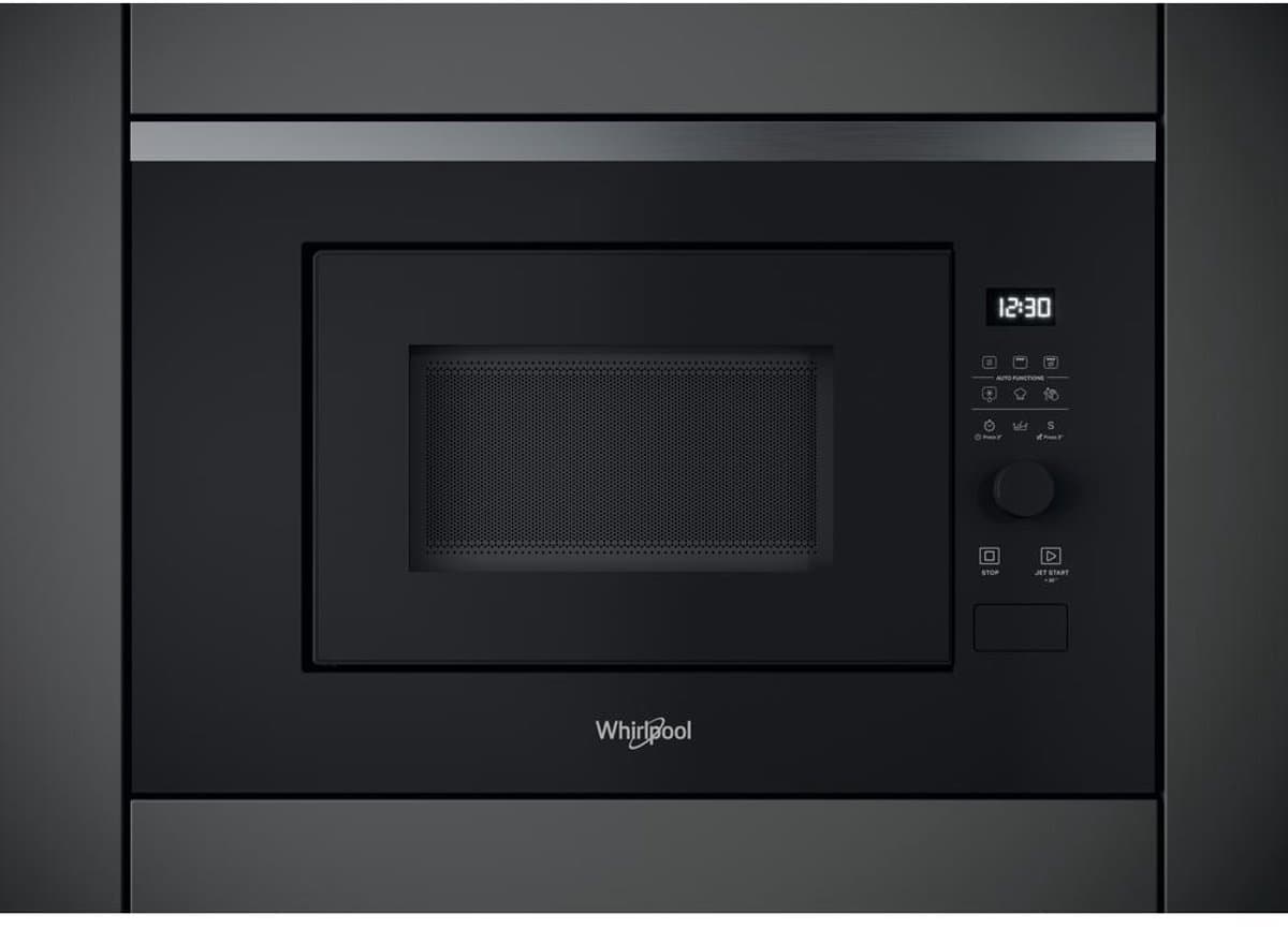 Whirlpool WMF201G - Inbouw magnetron - Grill-magnetron - 20 l - 800 W - Zwart, Roestvrijstaal — afbeelding 1