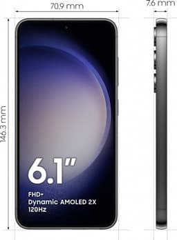 Samsung Galaxy S23 5G - 128GB - 8GB RAM - Zwart — thumbnail 7