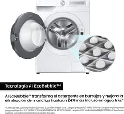 Samsung WW90DG6U85HH wasmachine Voorlader 9 kg 1400 RPM Wit — thumbnail 1