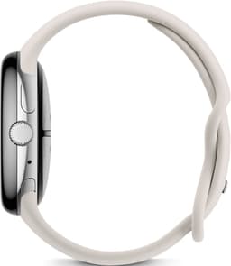 Google Pixel Watch 3 - Smartwatch - 45mm - Zilverkleurig/Wit — thumbnail 4