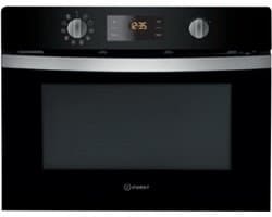 Indesit MWI 3445 BL | Inbouw combi magnetron | 45 cm | Zwart