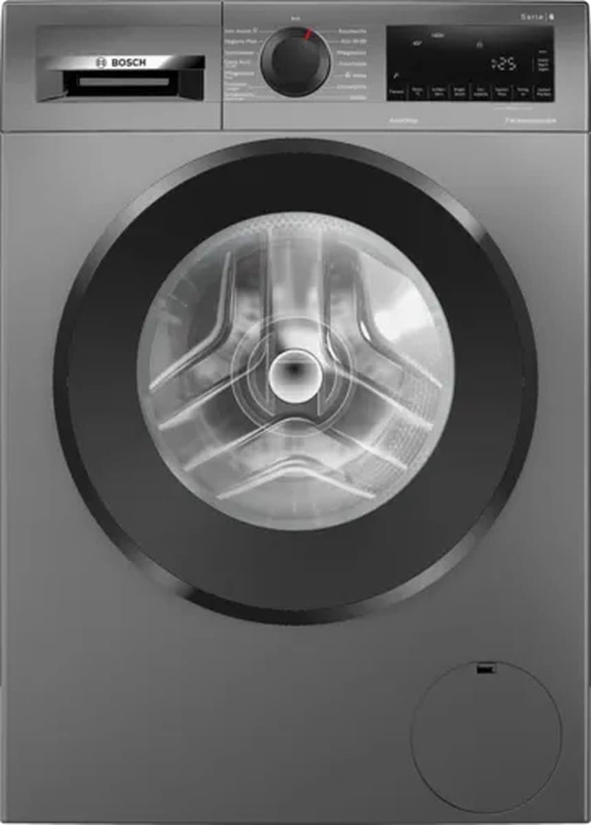 Bosch WGG244ZR10 wasmachine Voorlader 9 kg 1351 RPM Roestvrijstaal — afbeelding 1