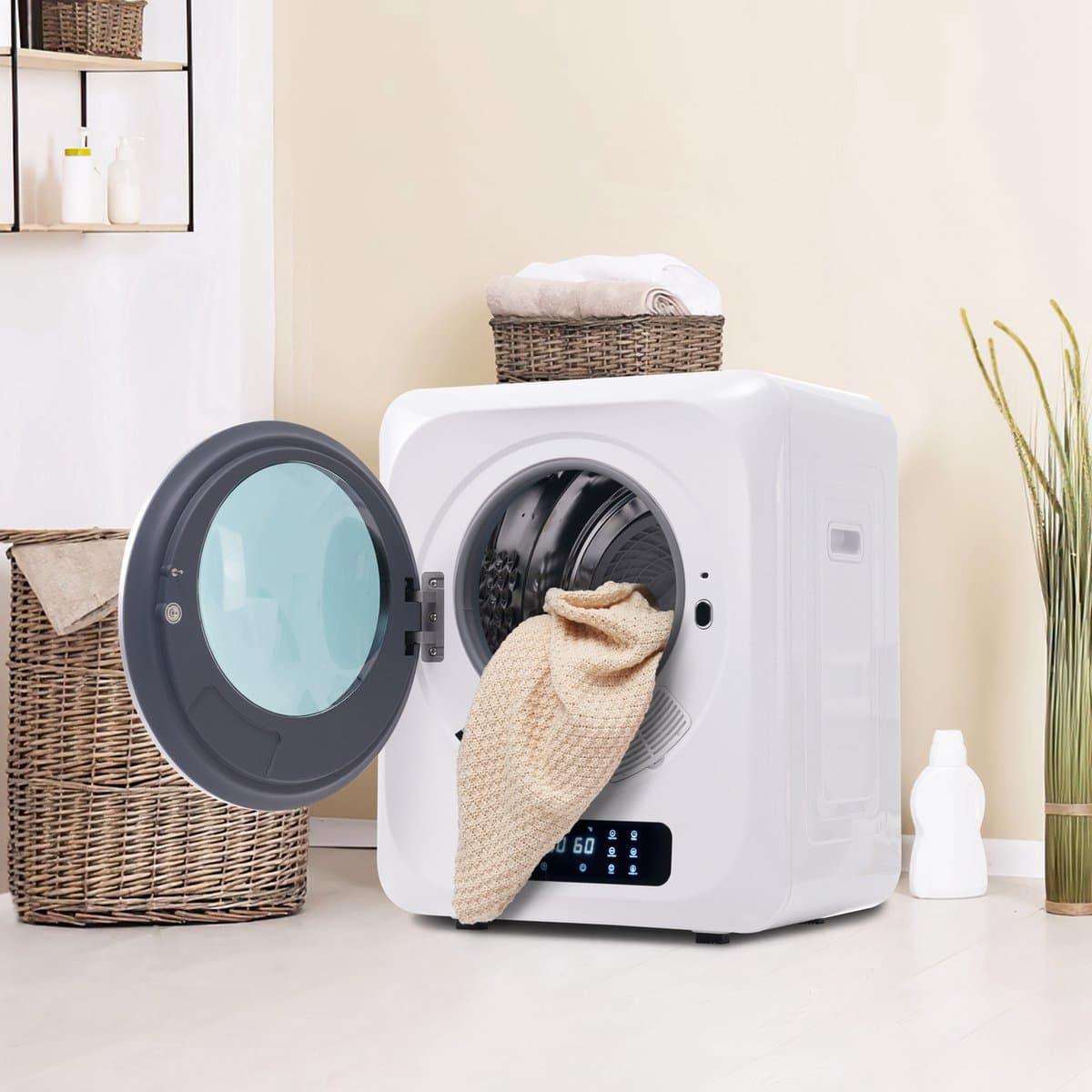 Sweiko Geventileerde wasdroger - 3 kg capaciteit - 850 W - 6 programma-instellingen - Oververhittingsbeveiliging [Energie-efficiëntieklasse G] — afbeelding 1