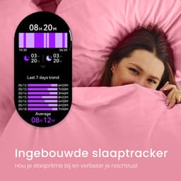 Maoo Ventura AMOLED Smartwatch Dames - RVS en 4x Siliconen Bandje - Stappenteller - Hartslagmeter - Slaapmonitor - Multisport - Geschikt voor Android en iOS - Zwart — thumbnail 13