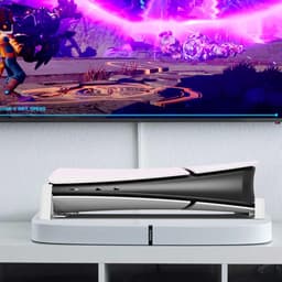 YONO Standaard Horizontaal geschikt voor PS5 SLIM - Houder Playstation 5 Stand Accessoires Beugel - Wit — thumbnail 7
