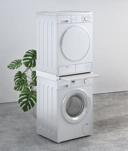 Tussenstuk wasmachine droger stapelkit - wasmachine droger op elkaar - uitschuifbare werkblad — thumbnail 10