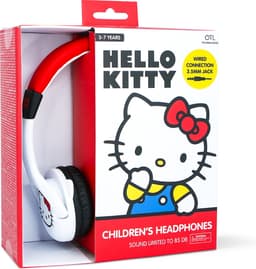 Hello Kitty - kinderkoptelefoon met volumebegrenzing - verstelbaar - comfortabel (rood/wit) — thumbnail 8