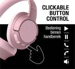 Fresh ‘n Rebel Clam Fuse – Draadloze Bluetooth Koptelefoon met Active Noise Cancelling - 45 uur Speelduur - Pastel Pink — thumbnail 7