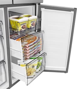Hisense RQ5P470SAFE - Cross-door koel-vriescombinatie - My Fresh Choice - Metal-Tech Cooling - Dual-Tech Cooling - Inhoud 483 Liter - Zwart — thumbnail 9