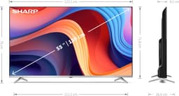 Sharp Aquos 55GP6260 - 55 inch 4K UHD QLED met Google TV — thumbnail 3