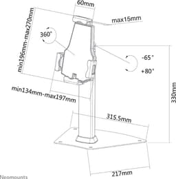Neomounts TABLET-D150SILVER tabletsteun - zilver — thumbnail 14