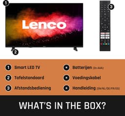 Lenco LED-4044BK - 40 inch - Smart TV- Full HD - Zwart — thumbnail 5