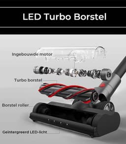 Zedar S900+ Steelstofzuiger draadloos 300Watt met 4 verschillende opzetstukken - Draadloze stofzuiger - zonder zak op accu- Vacuum cleaner — thumbnail 4