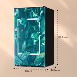 Klarstein Koelkast CoolArt koel-vriescombinatie - met 2 koelstanden, designfront, 5-traps thermostaat, 0 tot 10 °C, inhoud: 79 liter, thema: Bos - 41 dB - voor Keuken - Compact - Mini Fridge - Compact Koelkast - Kleine Koelkast — thumbnail 7