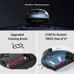Roborock S7 Pro Ultra - Robotstofzuiger - Wit - Met laadstation - 3D Mapping - Zelf wassen, vullen, legen — thumbnail 6