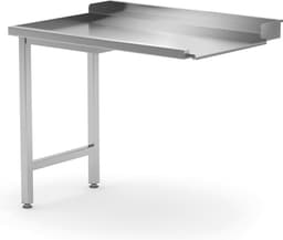 HENDI Uitlooptafel vaatwassers – rechterzijde – roestvast staal – verstelbare poten – 1000x700x850 mm — thumbnail 5