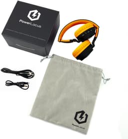 PowerLocus Buddy Draadloze On-Ear Koptelefoon voor Kinderen, LED lampjes, 85db Limiet, met Microfoon, Micro SD poort - Upgrade Zwart/Oranje — thumbnail 8