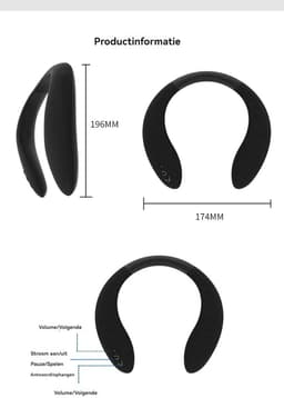 Draadloze sport speaker-Draadloze Nekband Bluetooth Speaker-luidspreker Halter Portable Bluetooth -luidspreker 3D Stereo Bass Wearable — thumbnail 7