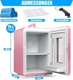 KESSER® Tafelmodel Koelkast 15 Liter AC DC 220-240V en 12V - Mini Koelkast Vrijstaand met Verwarmingsfunctie - Koelbox ideaal voor Auto en camperen - — thumbnail 20