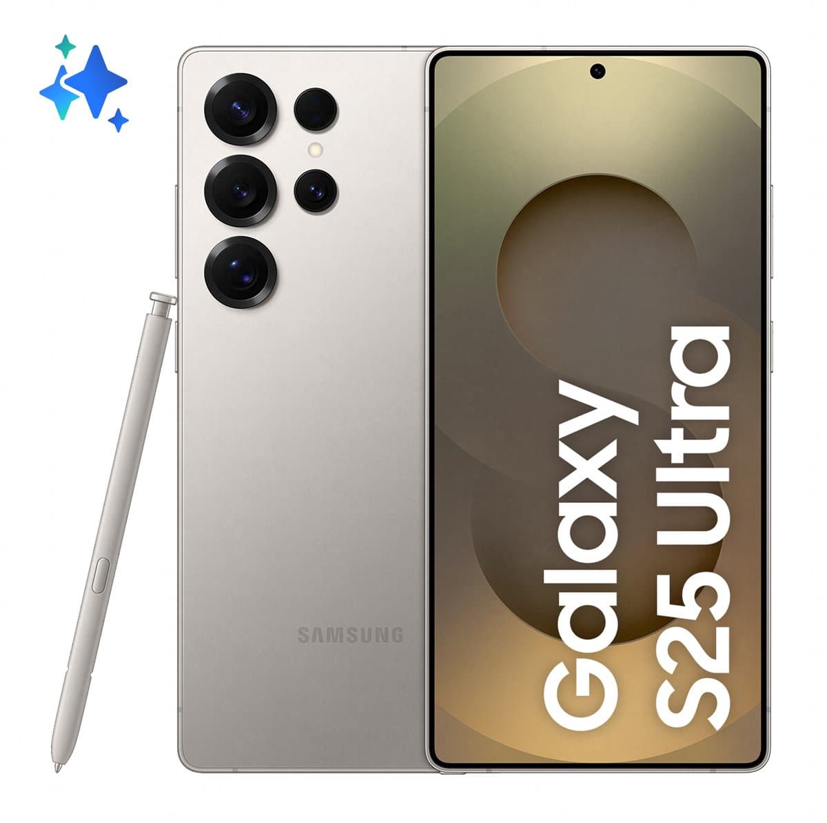 Samsung Galaxy S25 Ultra 17,5 cm (6.9") Dual SIM Android 15 5G USB Type-C 12 GB 1 TB 5000 mAh Grijs, Titanium — afbeelding 1
