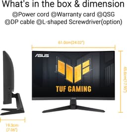 ASUS TUF Gaming VG27VQM1B - FHD Curved Gaming Monitor - 280Hz - FreeSync Premium - 27 Inch — thumbnail 4