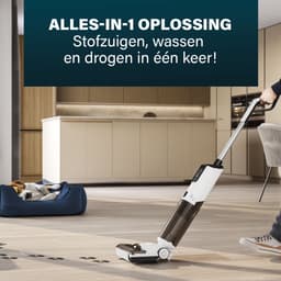 Princess 337010 AquaMotion Plus Vloerreiniger 4in1 - Draadloos - BLDC Motor - 25,9 V - Stofzuigt, wast en droogt tegelijkertijd - Elektrische dweil - Reinigingsmachine - Floor washer - 40 min accuduur — thumbnail 3