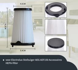 Replacements set van 5 filters geschikt voor de AEG CX7 en CX7-2 en Electrolux Ergorapido stofzuigers — thumbnail 3