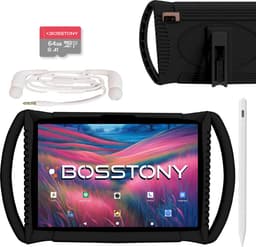 Bosstony Snelle Kids Tablet 10 inch - Ouderlijk Toezicht - 6000mAh Batterij - 192 GB - Incl Beschermpakket - Kindertablet vanaf 3 jaar - Tablet Kinderen — thumbnail 1