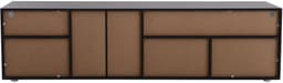 Zwart modern TV-meubel, helder paneel, variabele LED-verlichting, woon- en eetkamer 180cm — thumbnail 6