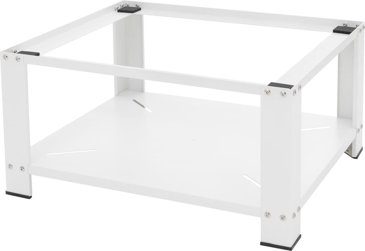 Wasmachine verhoger, Wasmachine Onderstel 63x54x32 cm met planchet in wit ML design — afbeelding 1