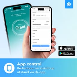 Luchtreiniger Pro met App en Vervangbare HEPA 13 Filter en UV-Lamp - Air Purifier - 165m3/u - Air Cleaner - 4 Standen - Koolstoffilter - Tegen Hooikoorts, Huisstofmijt, Allergie, Stof, Geur, Rook - Wit - Silvergear — thumbnail 8